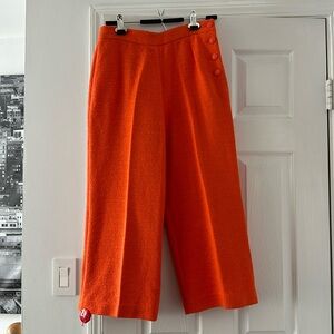 Elie Tahari wide leg cropped pants